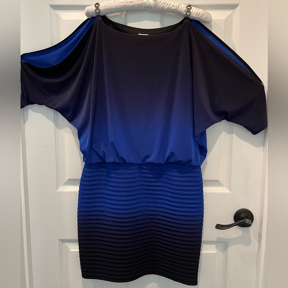 Gorgeous Ombre’ Blue Dressy Dress, Size 8